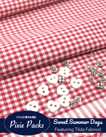 Pixie Faire Pixie Packs Pixie Packs Sweet Summer Days Kit Red Gingham Pixie Faire