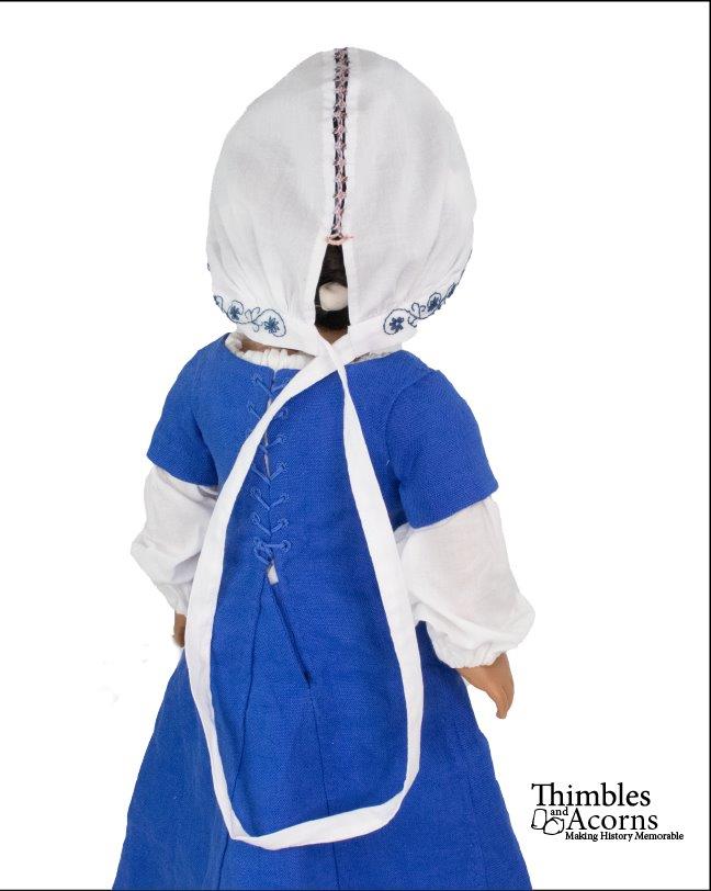 Thimbles and Acorns 18 Inch Historical Saint Birgitta's Cap Doll Clothes Pattern For 18" Dolls Pixie Faire