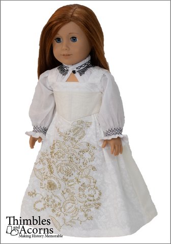 Thimbles and Acorns 18 Inch Historical Happily Ever After Gown 18" Doll Clothes Pixie Faire