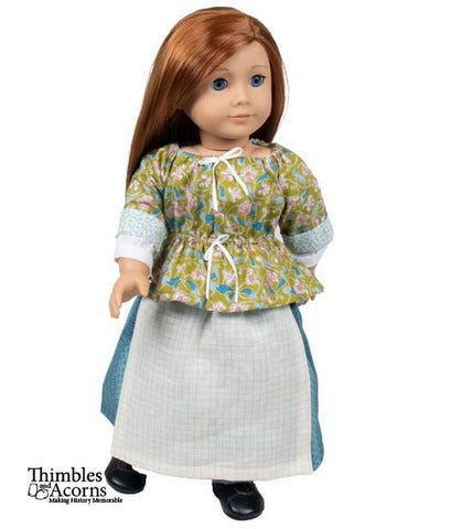 Thimbles and Acorns 18 Inch Historical 18th Century Shortgown Set 18" Doll Clothes Pattern Pixie Faire