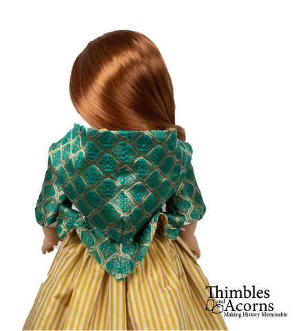 Thimbles and Acorns 18 Inch Historical 1770 18th Century Hoodie 18" Doll Clothes Pattern Pixie Faire