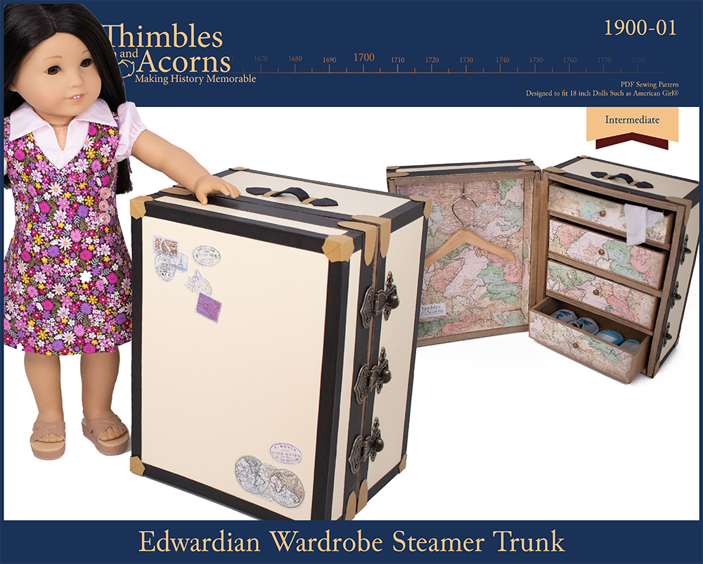 modern steamer trunk