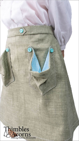 Thimbles and Acorns 18 Inch Historical Edwardian A-Line Skirt 18" Doll Clothes Pattern Pixie Faire