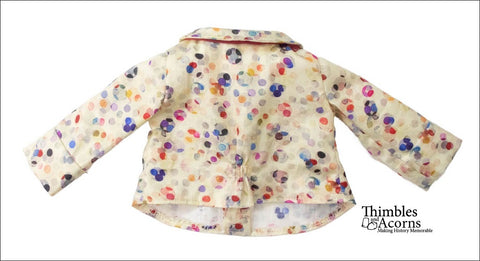 Thimbles and Acorns 18 Inch Historical Sporty Shirtwaist 18" Doll Clothes Pattern Pixie Faire