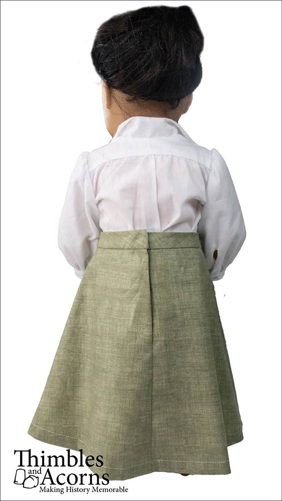 Thimbles and Acorns 18 Inch Historical Edwardian A-Line Skirt 18" Doll Clothes Pattern Pixie Faire