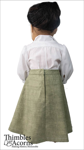 Thimbles and Acorns 18 Inch Historical Edwardian A-Line Skirt 18" Doll Clothes Pattern Pixie Faire