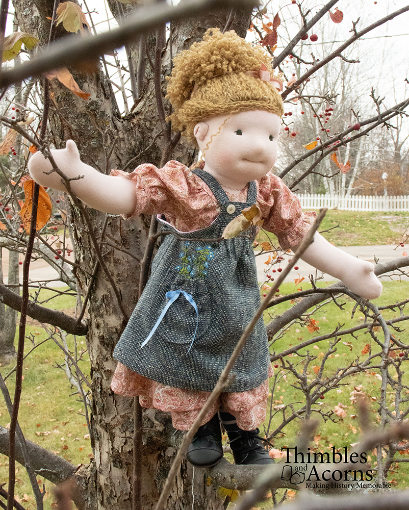 Thimbles and Acorns Cloth doll Ragamuffin Doll 18" Waldorf Style Cloth Doll Pattern Pixie Faire