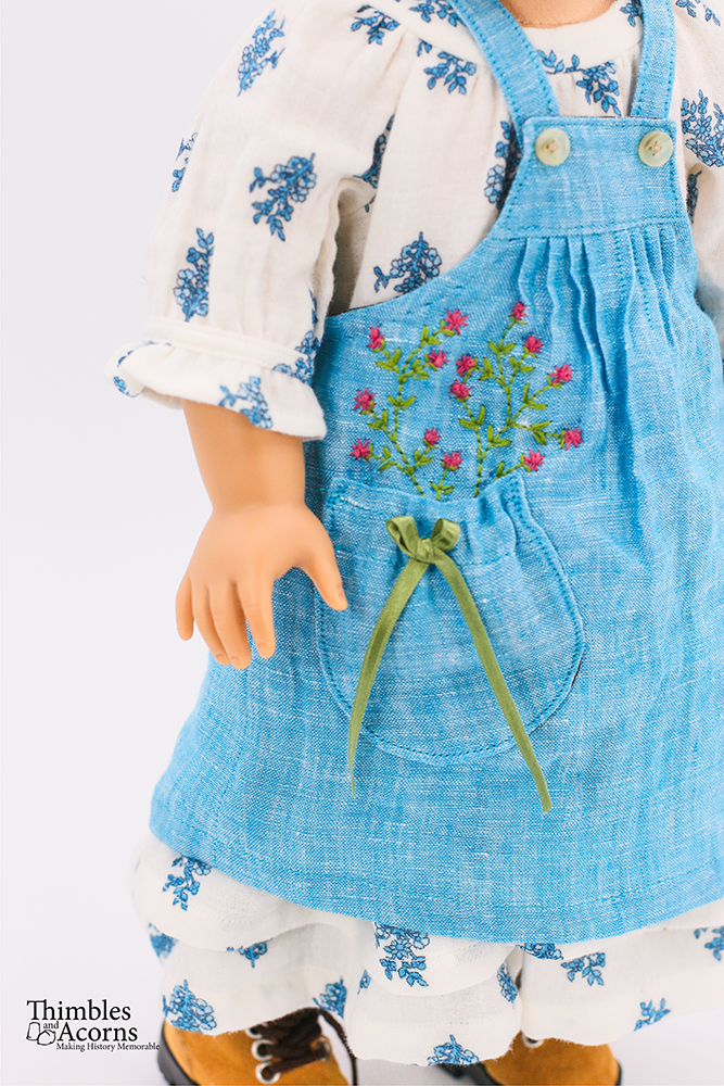 Thimbles and Acorns 18 Inch Historical Autumn Jumper 18" Doll Clothes Pattern Pixie Faire