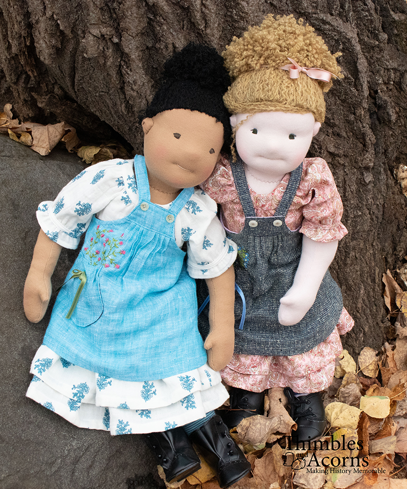 Thimbles and Acorns 18 Inch Historical Autumn Jumper 18" Doll Clothes Pattern Pixie Faire