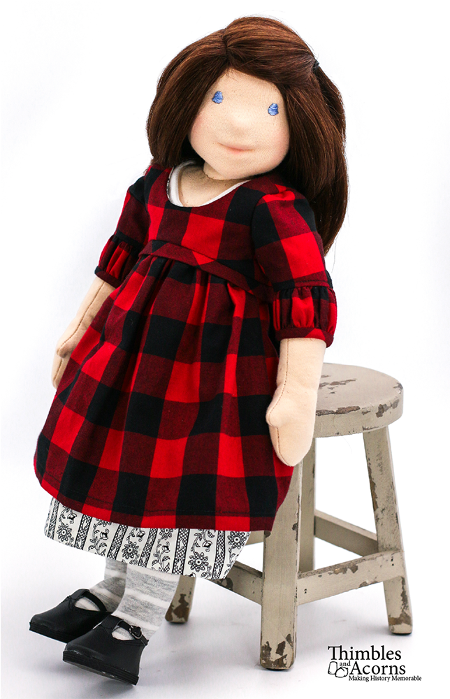 Thimbles and Acorns 18 Inch Modern North Woods Dress 18" Doll Clothes Pattern Pixie Faire