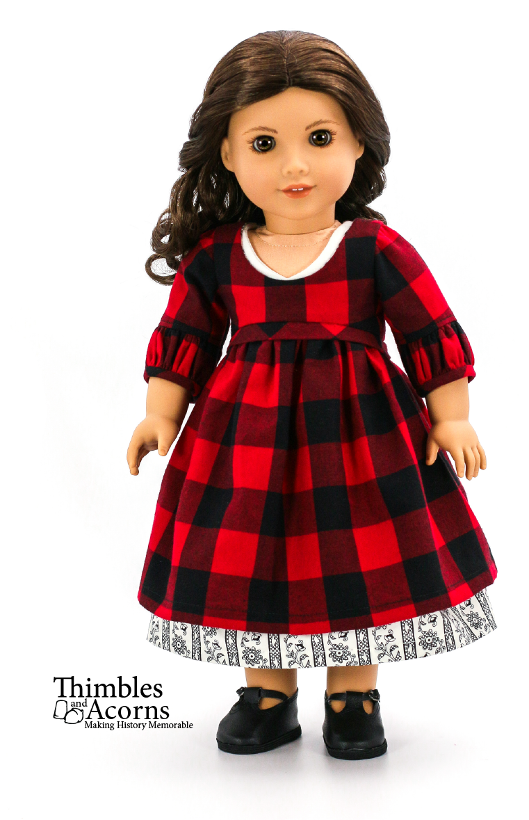 Thimbles and Acorns North Woods Dress 18" Doll Clothes Pattern Thimbles and Acorns North Woods Dress 18" Doll Clothes Pattern