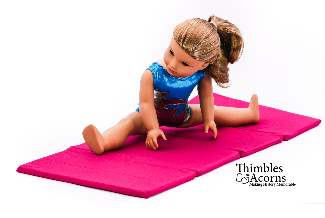 Thimbles and Acorns 18 Inch Modern Tumbling Mat Pattern For 18" Dolls Pixie Faire
