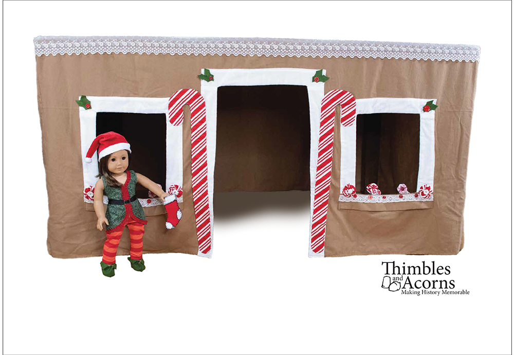 Thimbles and Acorns 18 Inch Modern Table Play House Pattern For Kids and 18" Dolls Pixie Faire