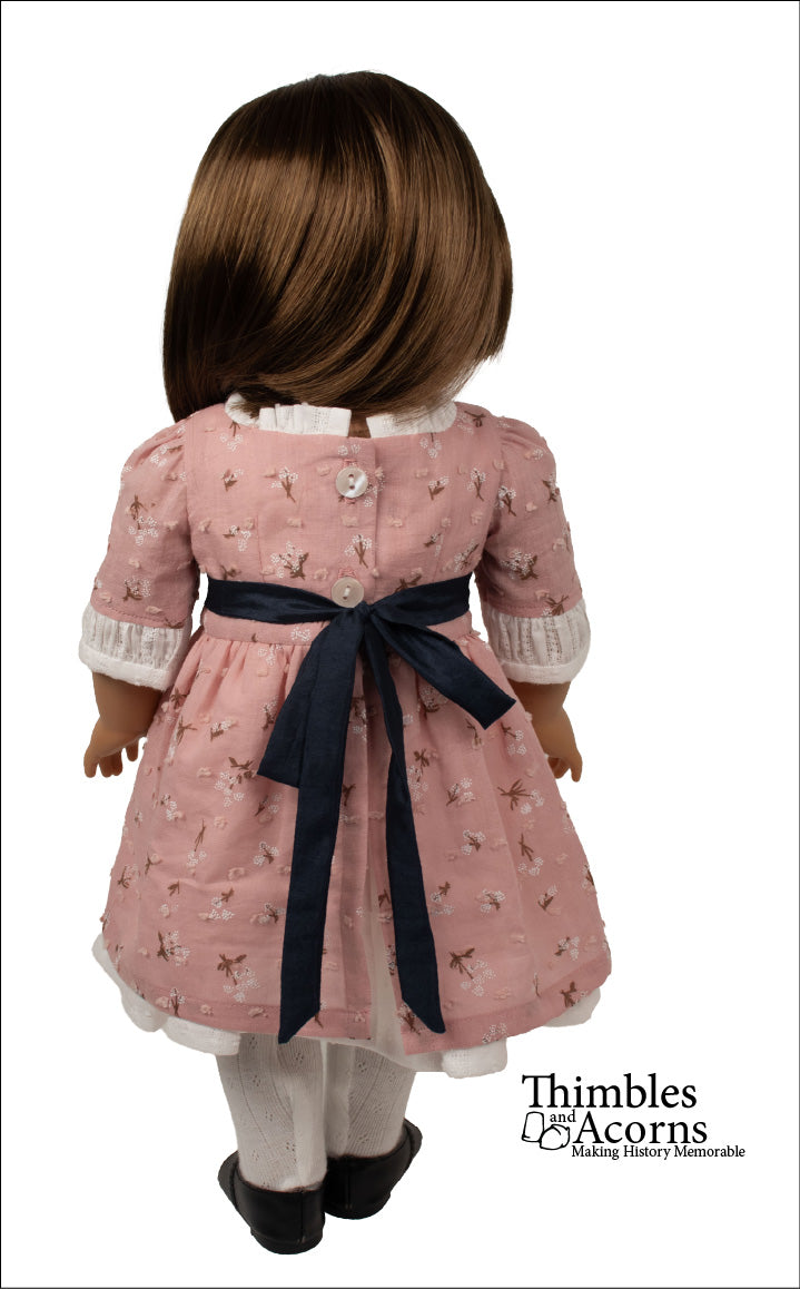 Thimbles and Acorns 18 Inch Modern Modern 18th Century Dress 18" Doll Clothes Pattern Pixie Faire