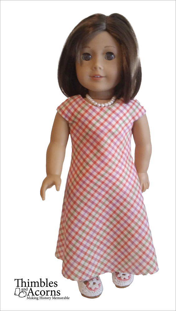 Thimbles and Acorns 18 Inch Modern A Shift in Bias 18" Doll Clothes Pattern Pixie Faire