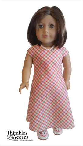 Thimbles and Acorns 18 Inch Modern A Shift in Bias 18" Doll Clothes Pattern Pixie Faire