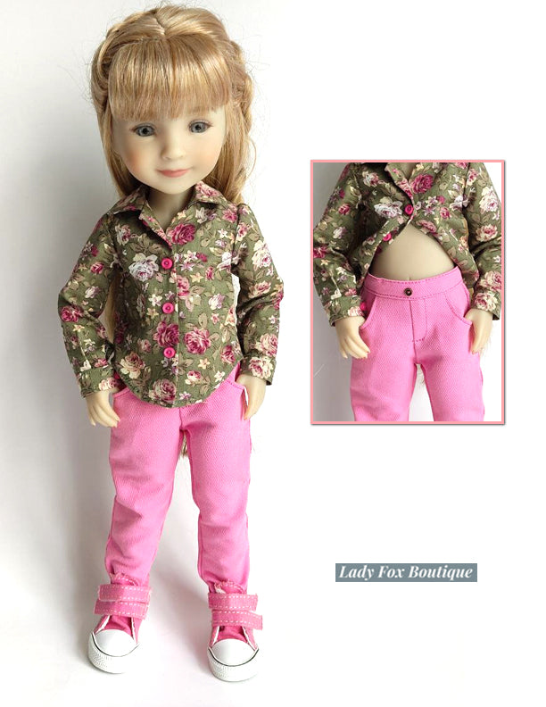 Lady Fox Boutique Ruby Red Fashion Friends Tanya Jeans Doll Clothes Pattern For 15" Ruby Red Fashion Friends™ Pixie Faire