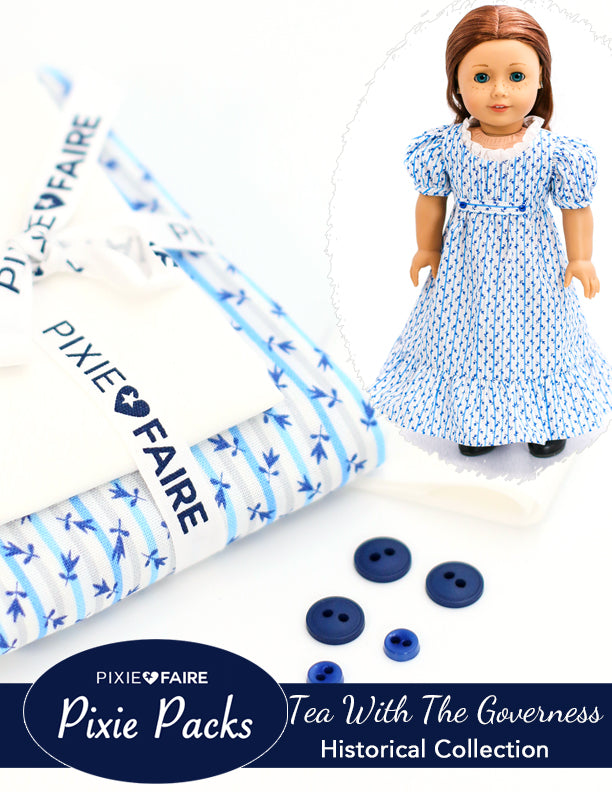 Pixie Faire Pixie Packs Pixie Packs Tea With The Governess Dress Historical Collection Pixie Faire