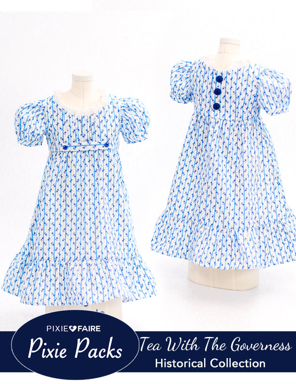 Pixie Faire Pixie Packs Pixie Packs Tea With The Governess Dress Historical Collection Pixie Faire
