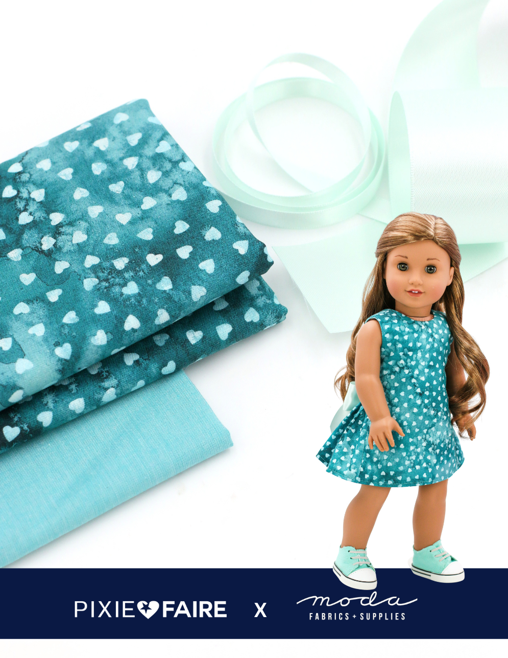 Pixie Faire Pixie Packs Pixie Packs Polka Dot Party Dress Fleur The Love Teal Pixie Faire