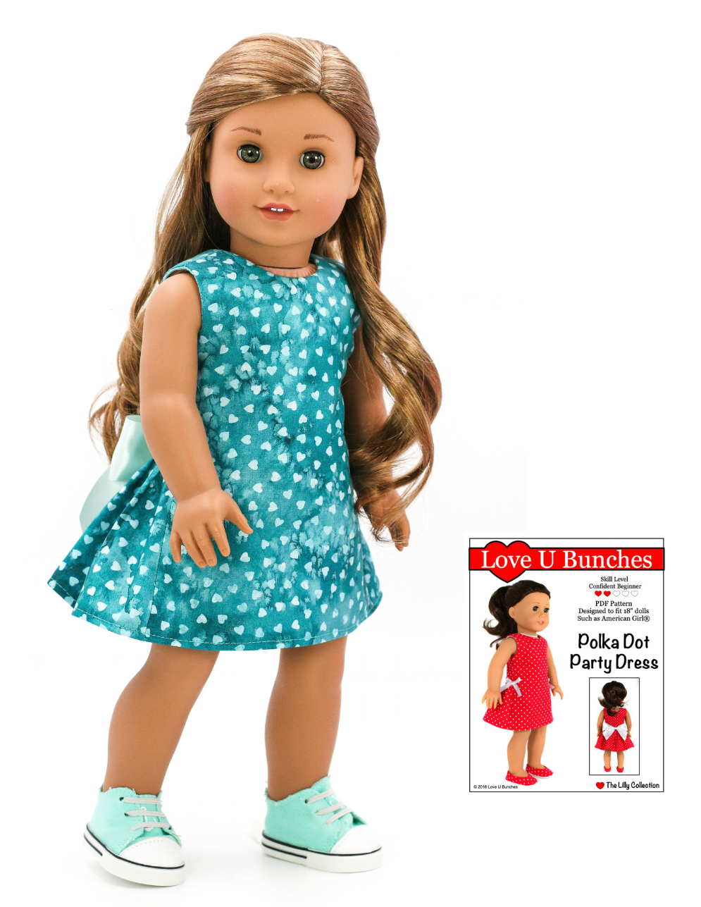 Pixie Faire Pixie Packs Pixie Packs Polka Dot Party Dress Fleur The Love Teal Pixie Faire
