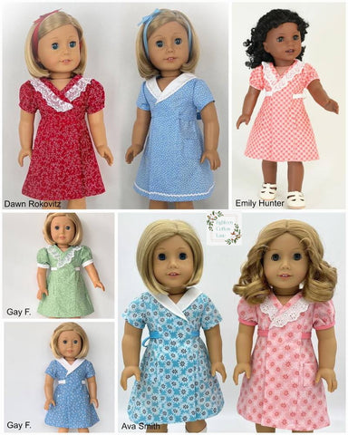 Eighteen Cotton Lane 18 Inch Historical Let's Tidy Up! 18" Doll Clothes Pattern Pixie Faire