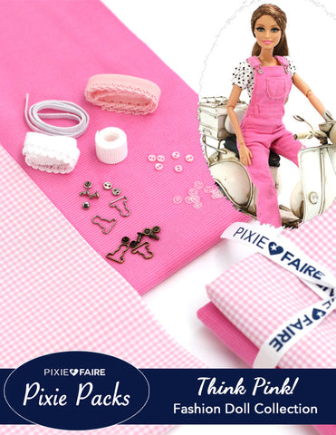 Pixie Faire Pixie Packs Pixie Packs Think Pink! Fashion Doll Collection Pixie Faire
