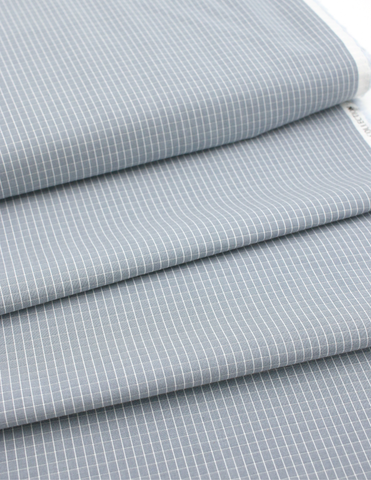Pixie Faire Pixie Cuts Pixie Cuts Fabric By The Yard - Tilda Woven Plaid Stone  1/2 Yard Pixie Faire