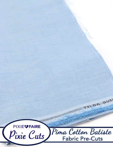 Pixie Faire Pixie Cuts Pixie Cuts Pre-Cut Fabric - Tilda Chambray Cotton Blue 1/3 yard Pixie Faire