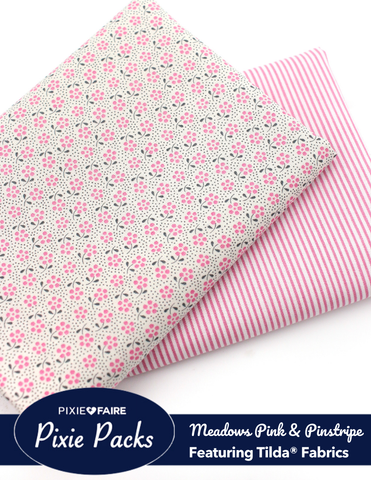 Pixie Faire Pixie Packs Pixie Packs Tilda Meadows Pink & Tiny Pinstripe Pixie Faire