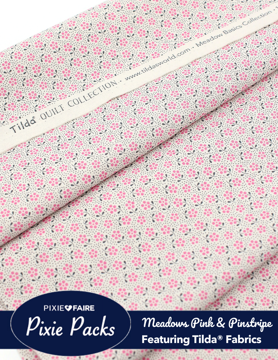 Pixie Faire Pixie Packs Pixie Packs Tilda Meadows Pink & Tiny Pinstripe Pixie Faire