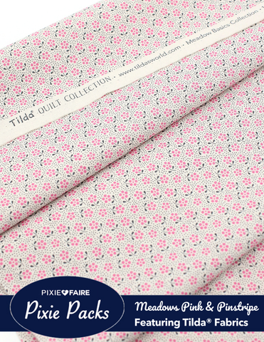 Pixie Faire Pixie Packs Pixie Packs Tilda Meadows Pink & Tiny Pinstripe Pixie Faire