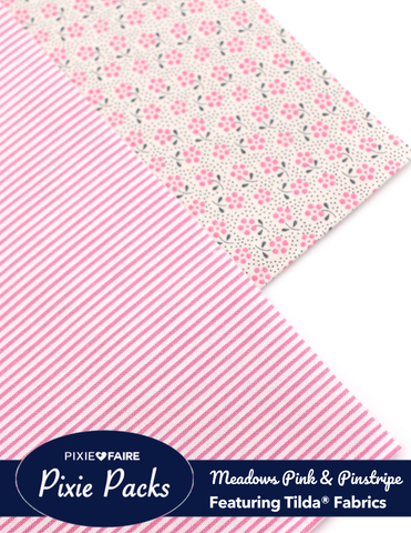 Pixie Faire Pixie Packs Pixie Packs Tilda Meadows Pink & Tiny Pinstripe Pixie Faire
