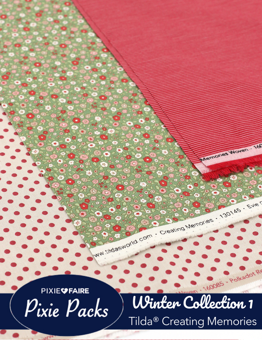 Pixie Faire Pixie Packs Pixie Packs Tilda Fabrics Creating Memories Winter Collection 1 Pixie Faire