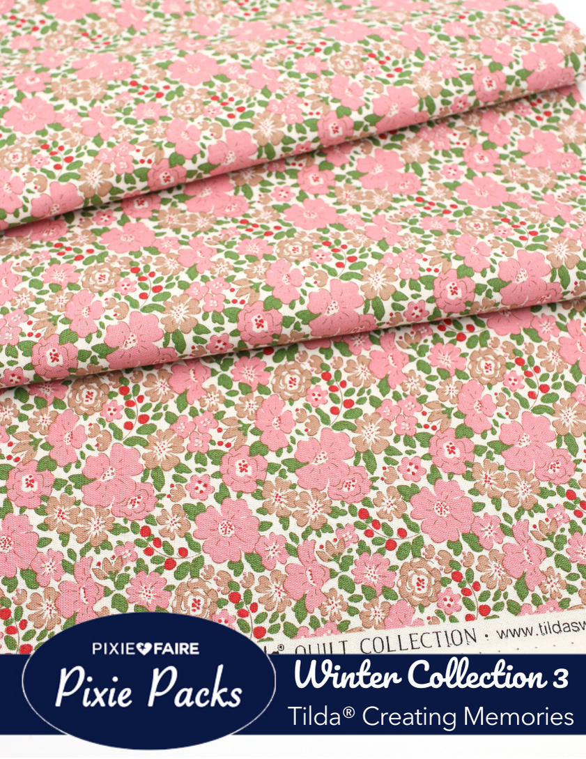 Pixie Faire Pixie Packs Pixie Packs Tilda Fabrics Creating Memories Winter Collection 3 Pixie Faire