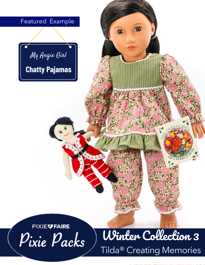 Pixie Faire Pixie Packs Pixie Packs Tilda Fabrics Creating Memories Winter Collection 3 Pixie Faire