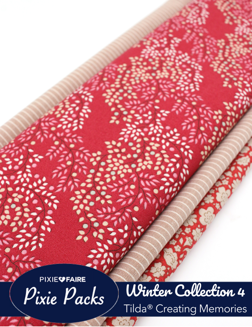 Pixie Faire Pixie Packs Pixie Packs Tilda Fabrics Creating Memories Winter Collection 4 Pixie Faire