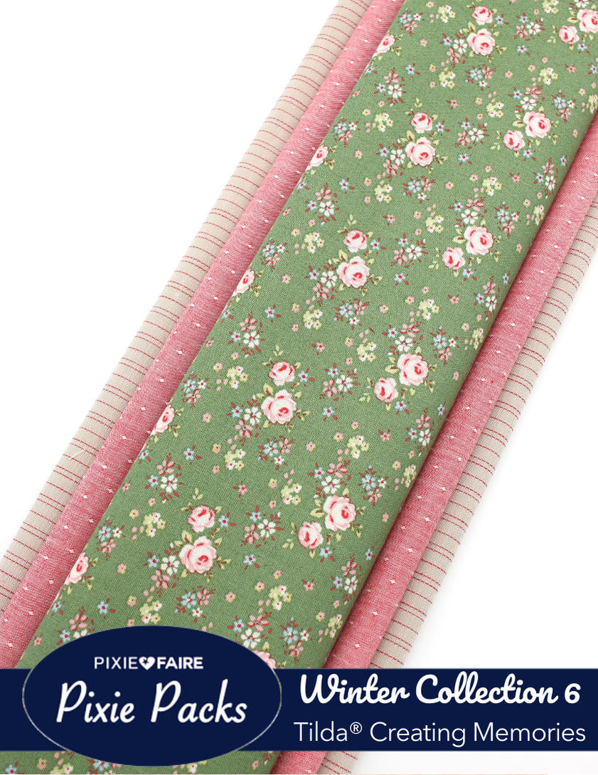 Pixie Faire Pixie Packs Pixie Packs Tilda Fabrics Creating Memories Winter Collection 6 Pixie Faire