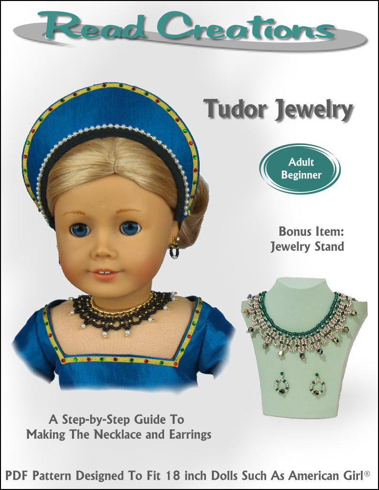 Read Creations Tutorials & Crafts Tudor Jewelry 18" Doll Jewelry Pattern Pixie Faire