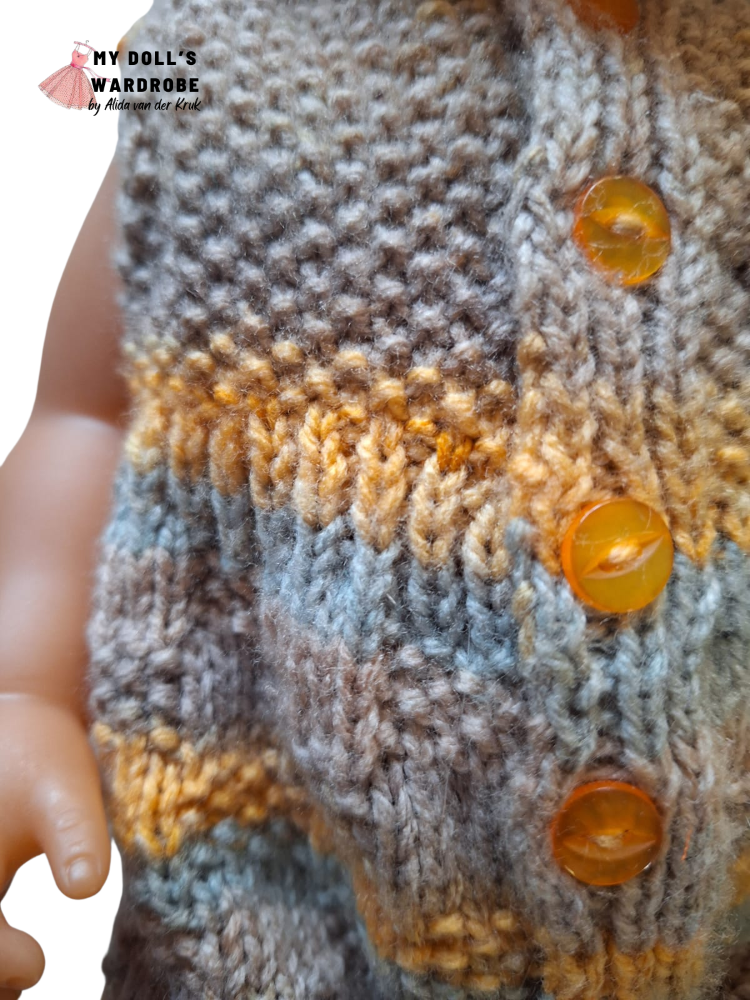 My Doll's Wardrobe Knitting Summer Romper 15-16" Baby Doll Clothes Knitting Pattern Pixie Faire