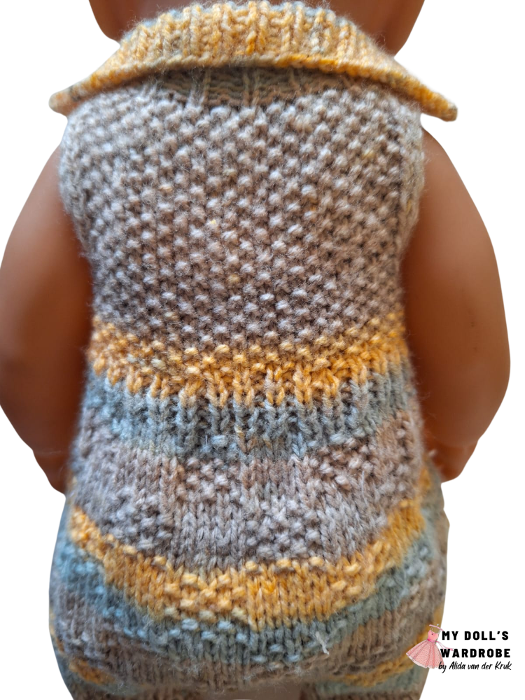 My Doll's Wardrobe Knitting Summer Romper 15-16" Baby Doll Clothes Knitting Pattern Pixie Faire