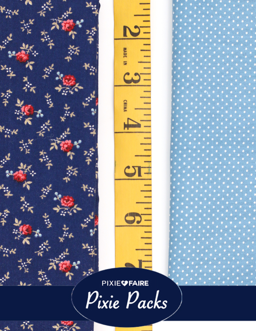 Pixie Faire Pixie Packs Limited Edition Pixie Pack Vintage Floral and Dots Pixie Faire