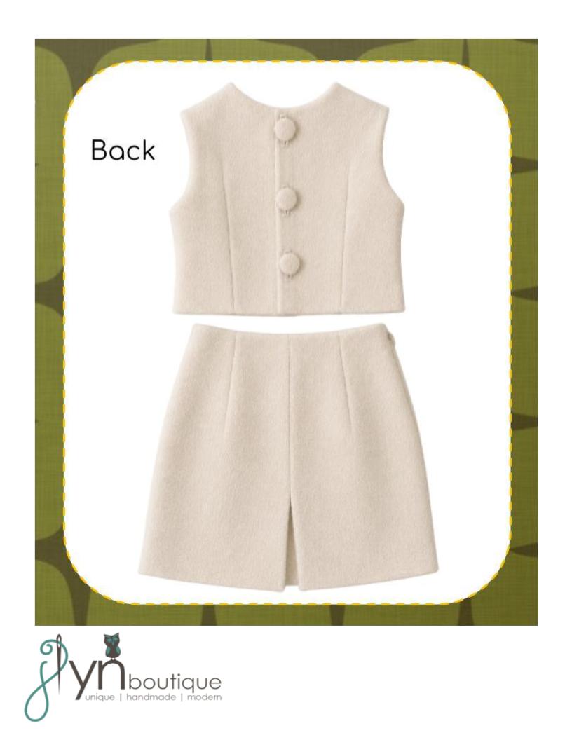 J Lyn Boutique 18 Inch Historical Vintage Skirt Suit 18" Doll Clothes Pattern Pixie Faire