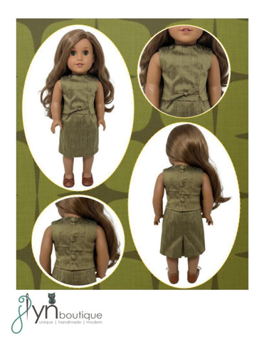 Vintage Skirt Suit 18" Doll Clothes Pattern