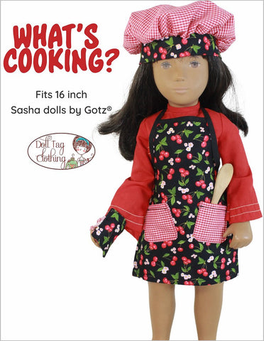 Doll Tag Clothing A Girl For All Time What's Cooking? 16" A Girl For All Time® Doll Clothes Pattern Pixie Faire