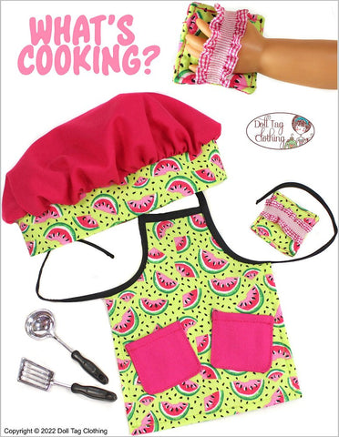 Doll Tag Clothing Disney Animator What's Cooking? Doll Clothes Pattern for Disney® Animator Dolls Pixie Faire