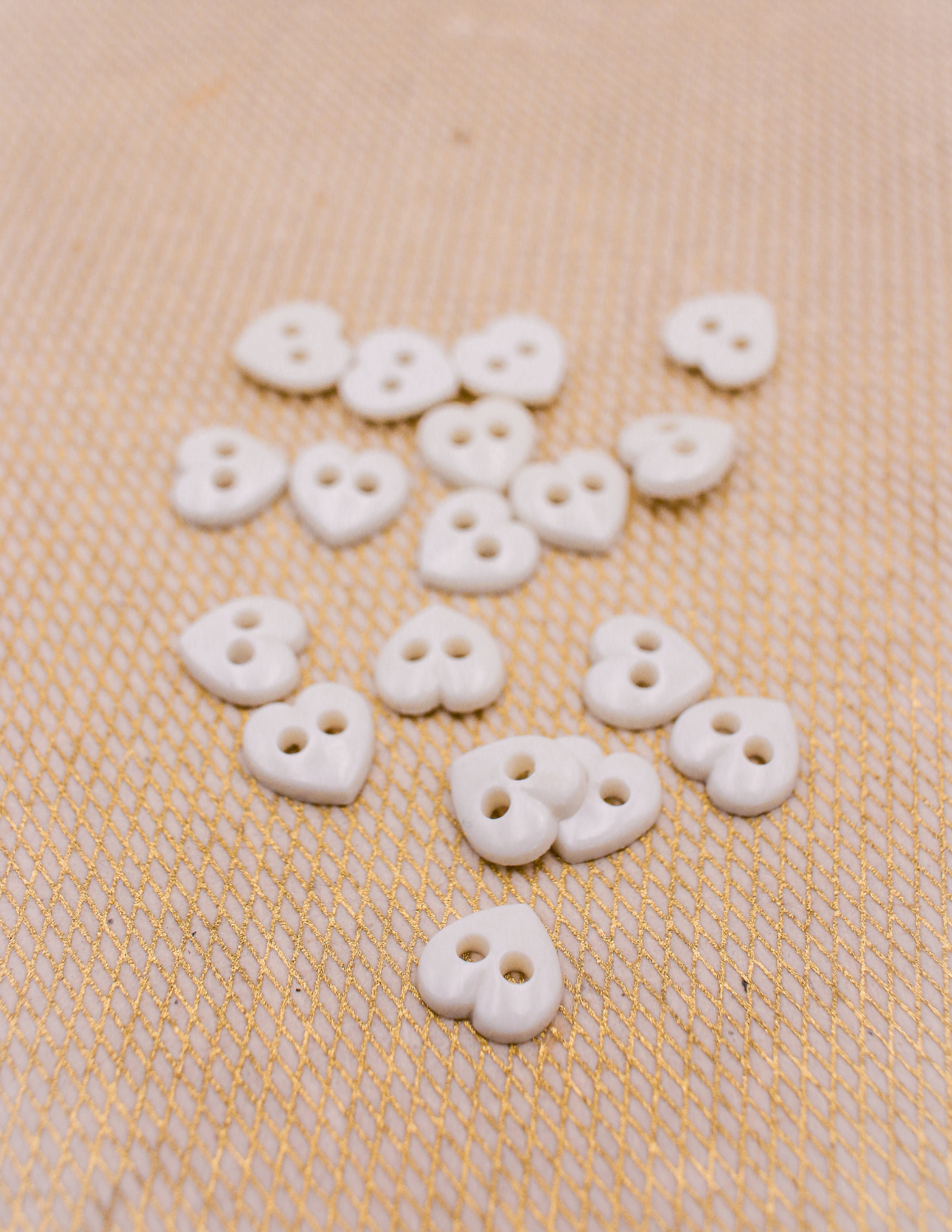 Pixie Faire Pixie Packs Pixie Packs Buttons - White Heart 3/8" Pixie Faire