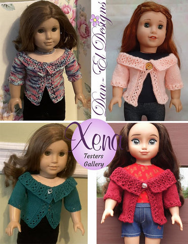 Dan-El Designs Knitting Xena 18" Doll Clothes Knitting Pattern Pixie Faire
