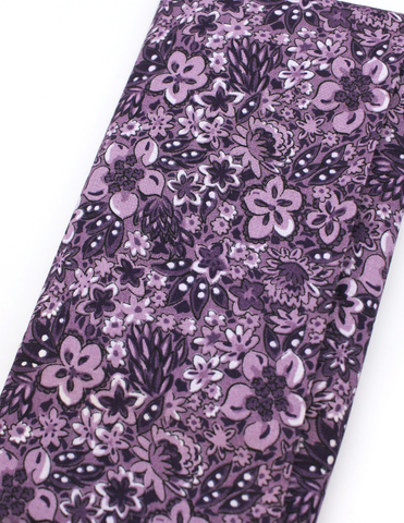 Pixie Faire Pixie Packs Fabric 1 Yard Pre-Cut - Blank Textiles Purple Hawaiian Print Pixie Faire