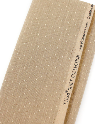 Pixie Faire Pixie Packs Fabric 1 Yard Pre-Cut - Tilda® Tinydot Khaki Pixie Faire